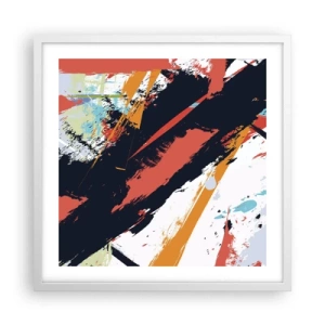 Poszter fekete keretben - Dinamikus kompozíció - 50x50 cm