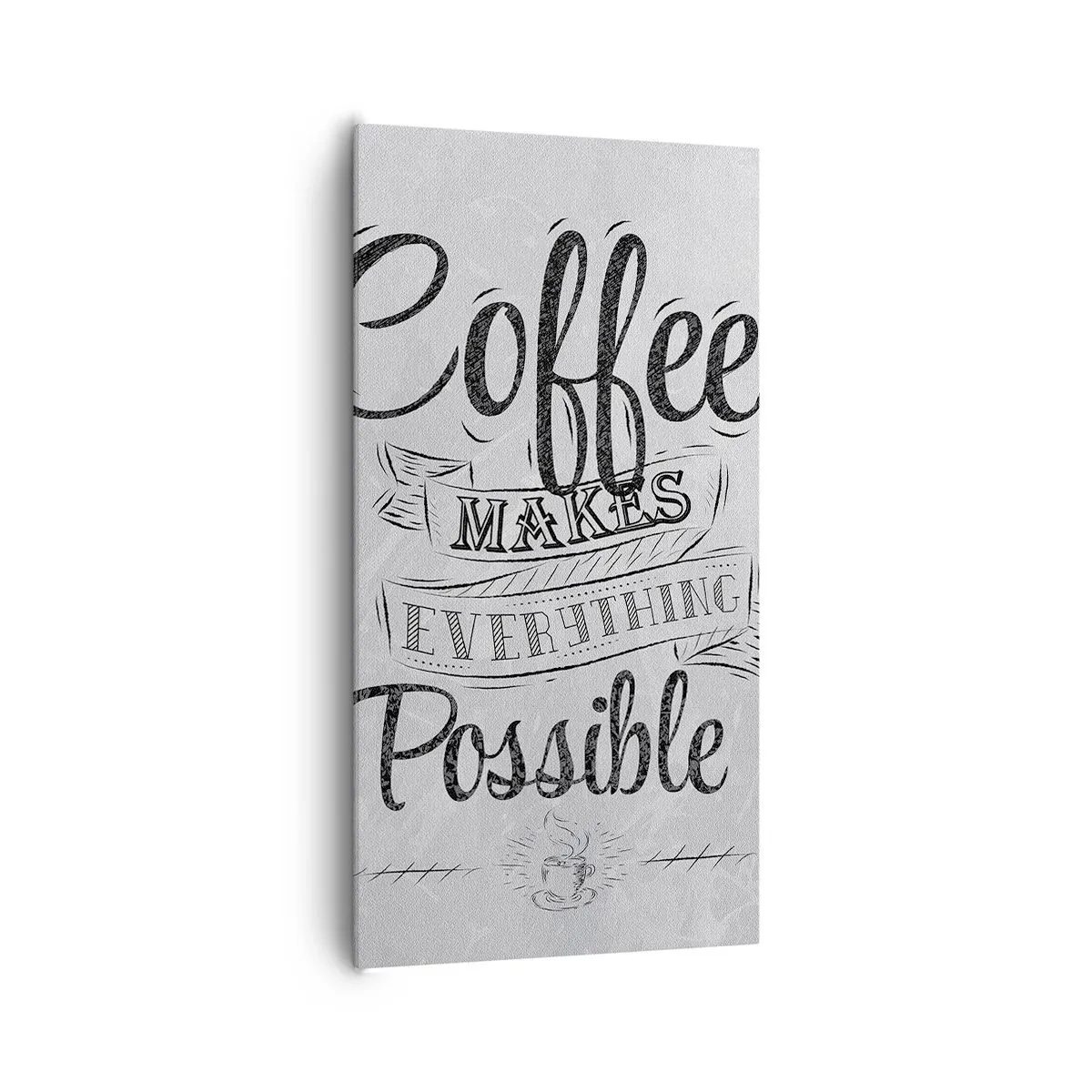 Vászonkép - Hogy nem lehet szeretni a kávét - 65x120 cm