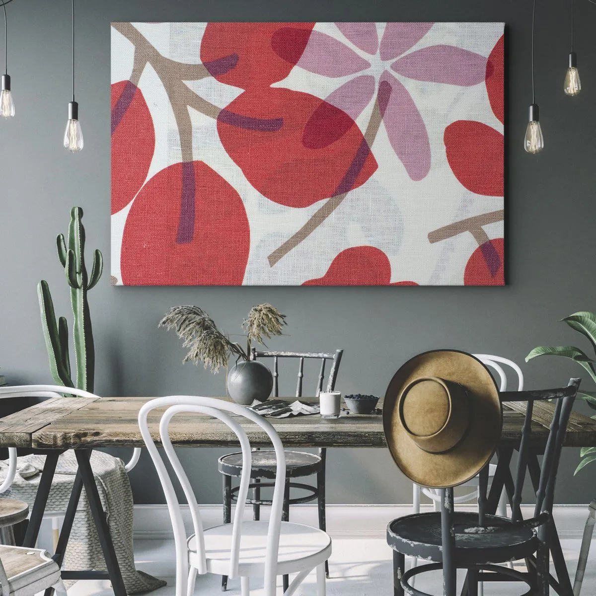 Vászonkép - Virágkompozíció rózsaszínben - 100x70 cm