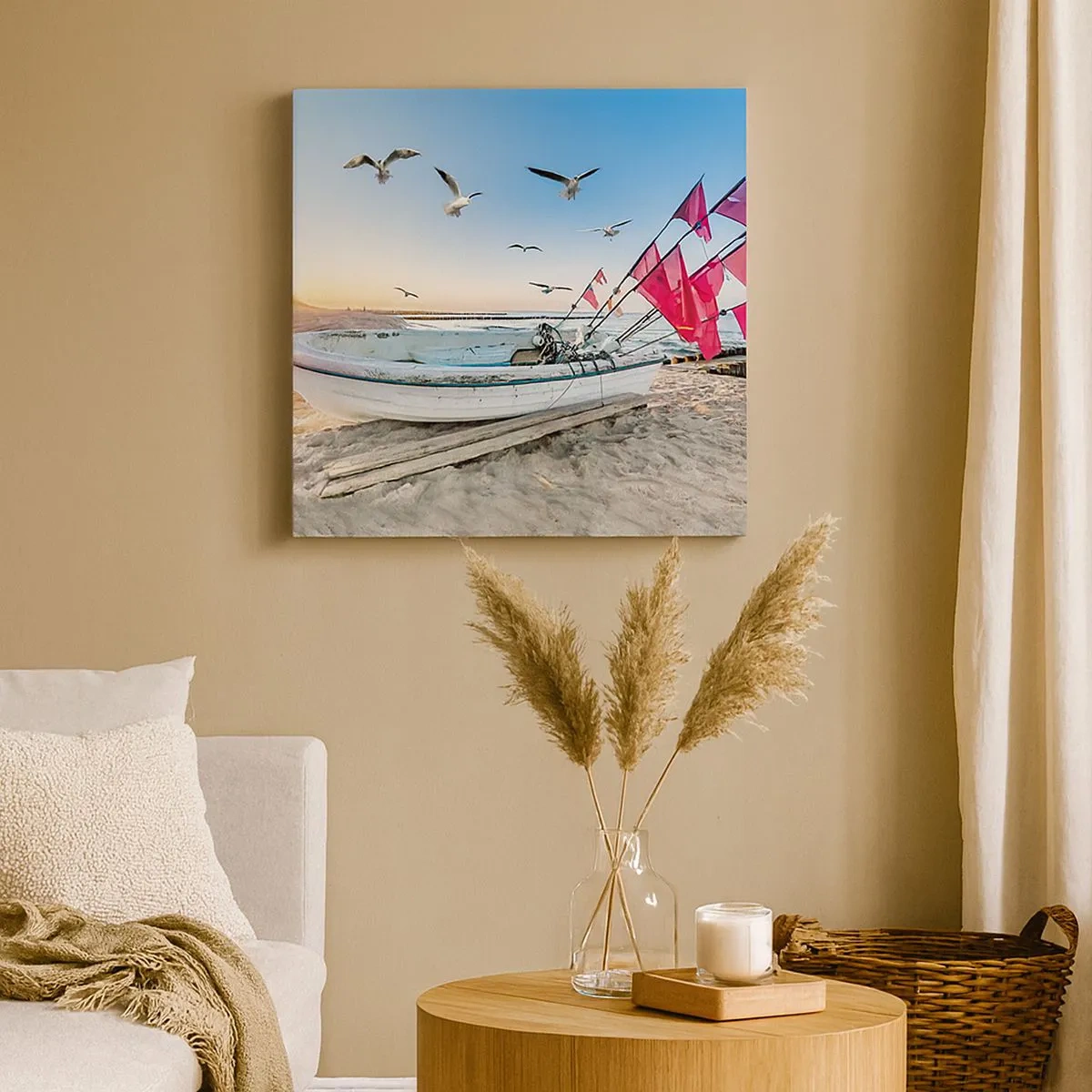 Vászonkép - Megérdemelt pihenés - 30x30 cm