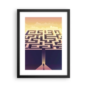 Poszter fehér keretben - Döntés ideje - 30x40 cm