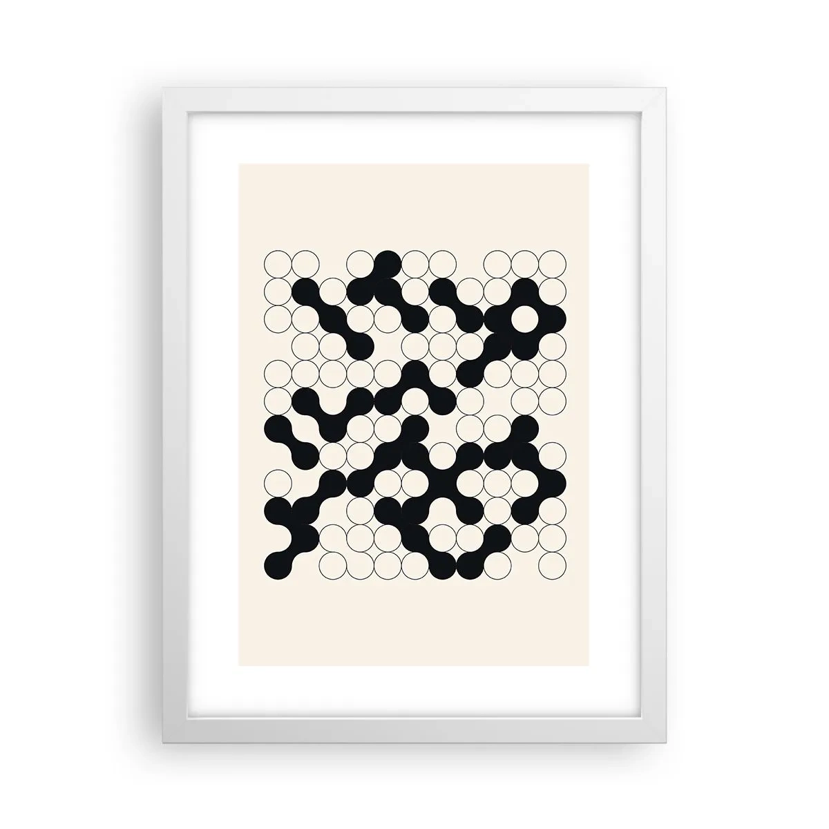 Poszter fekete keretben - Kínai játék - variáció - 30x40 cm