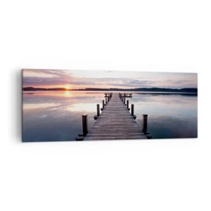 Vászonkép - Csendes határ a nappal és az éjszaka között - 140x50 cm