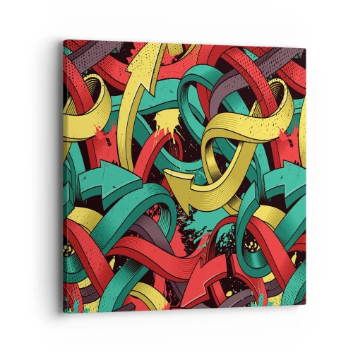 Vászonkép - Melyik az út a cél felé? - 40x40 cm