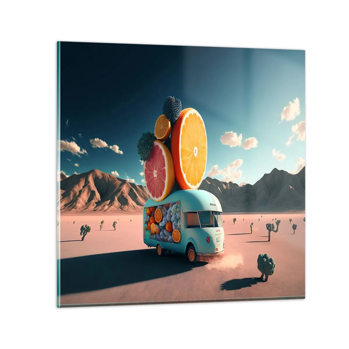 Üveg kép - A nyaralás íze - 60x60 cm