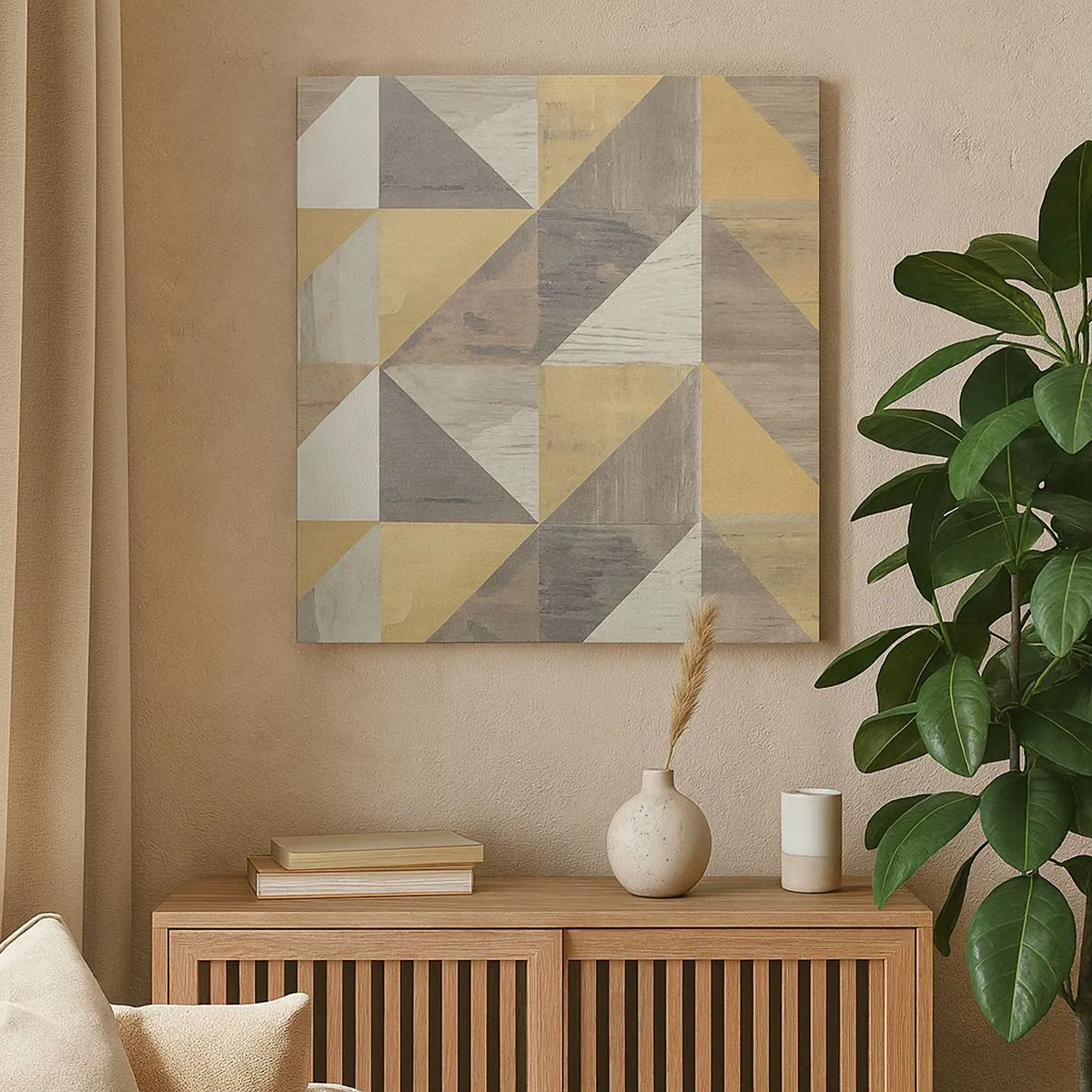 Vászonkép - A háromszög szögében - 30x30 cm