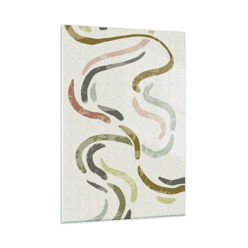 Üveg kép - Az absztrakció vidám tánca - 50x70 cm