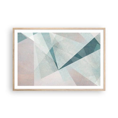 Poszter világos tölgy keretben - Nyugodtan, de dinamikusan - 91x61 cm