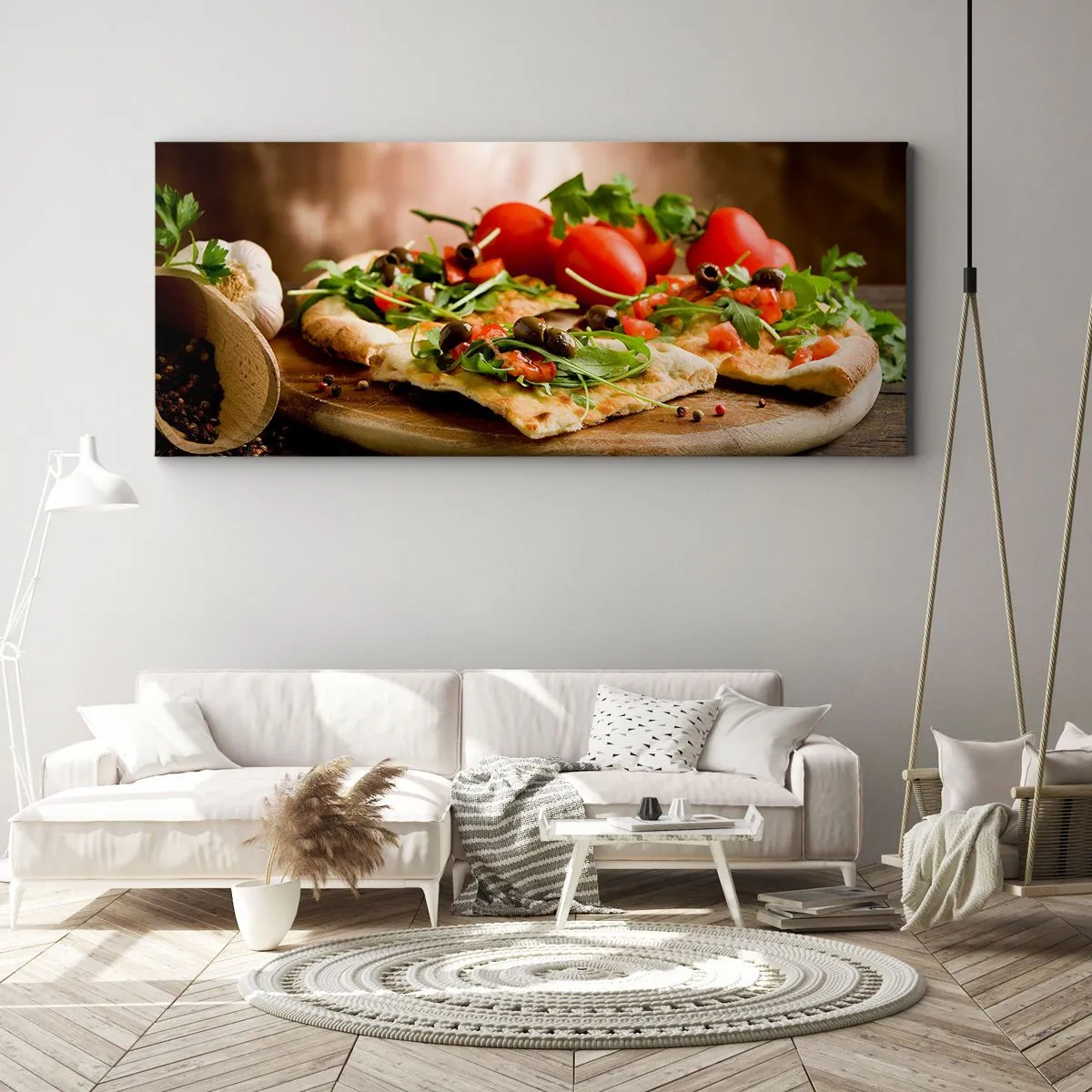 Vászonkép - Egyenesen a kemencéből és a kertből - 100x40 cm