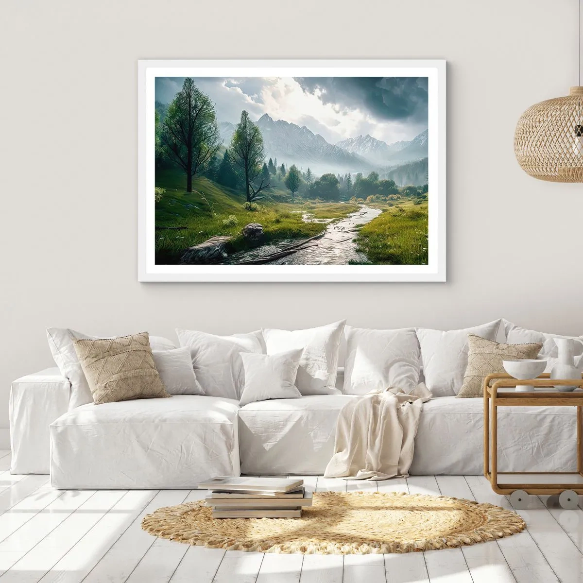 Poszter fekete keretben - Oda és vissza - 91x61 cm