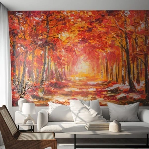 Egyedi tapéta Premium Canvas - Rézerdő - Ősz, Park, Tájkép
