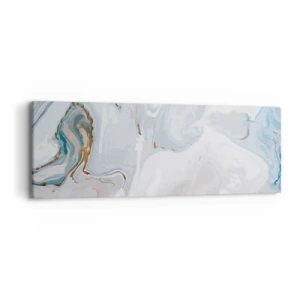 Vászonkép - Felhabzott fehér - 90x30 cm