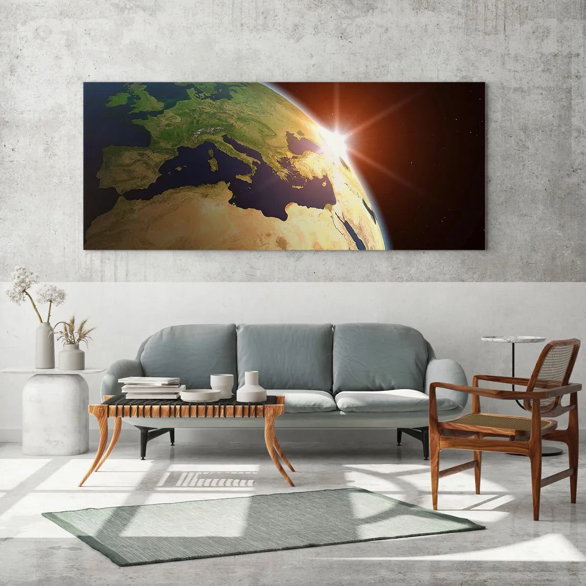 Üveg kép - Napkelte - 120x50 cm