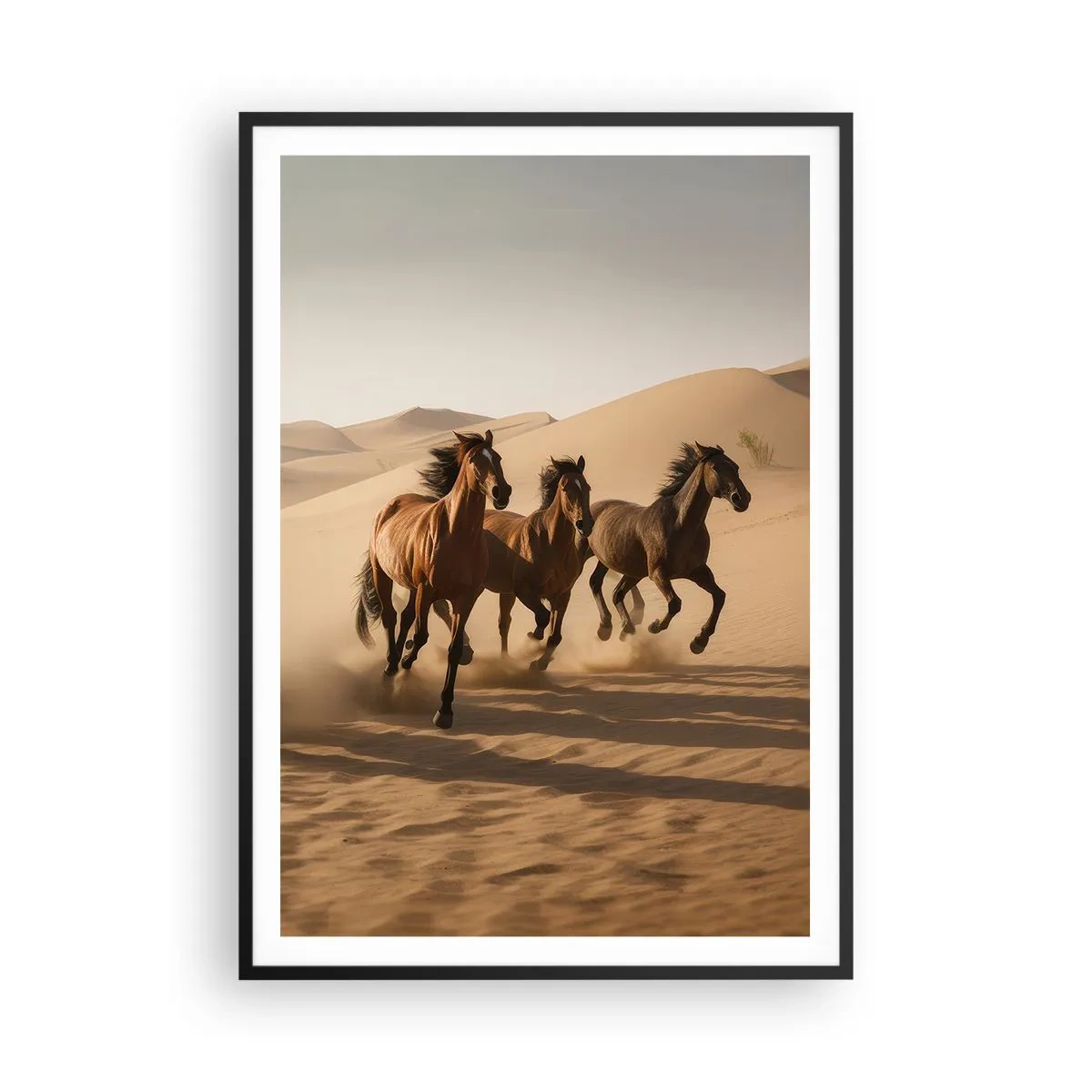 Poszter fehér keretben - Szabad, mint a szél - 70x100 cm