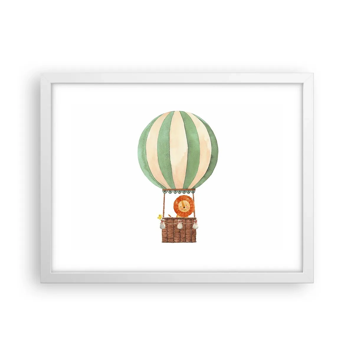 Poszter fekete keretben - Leon utazásai - 40x30 cm