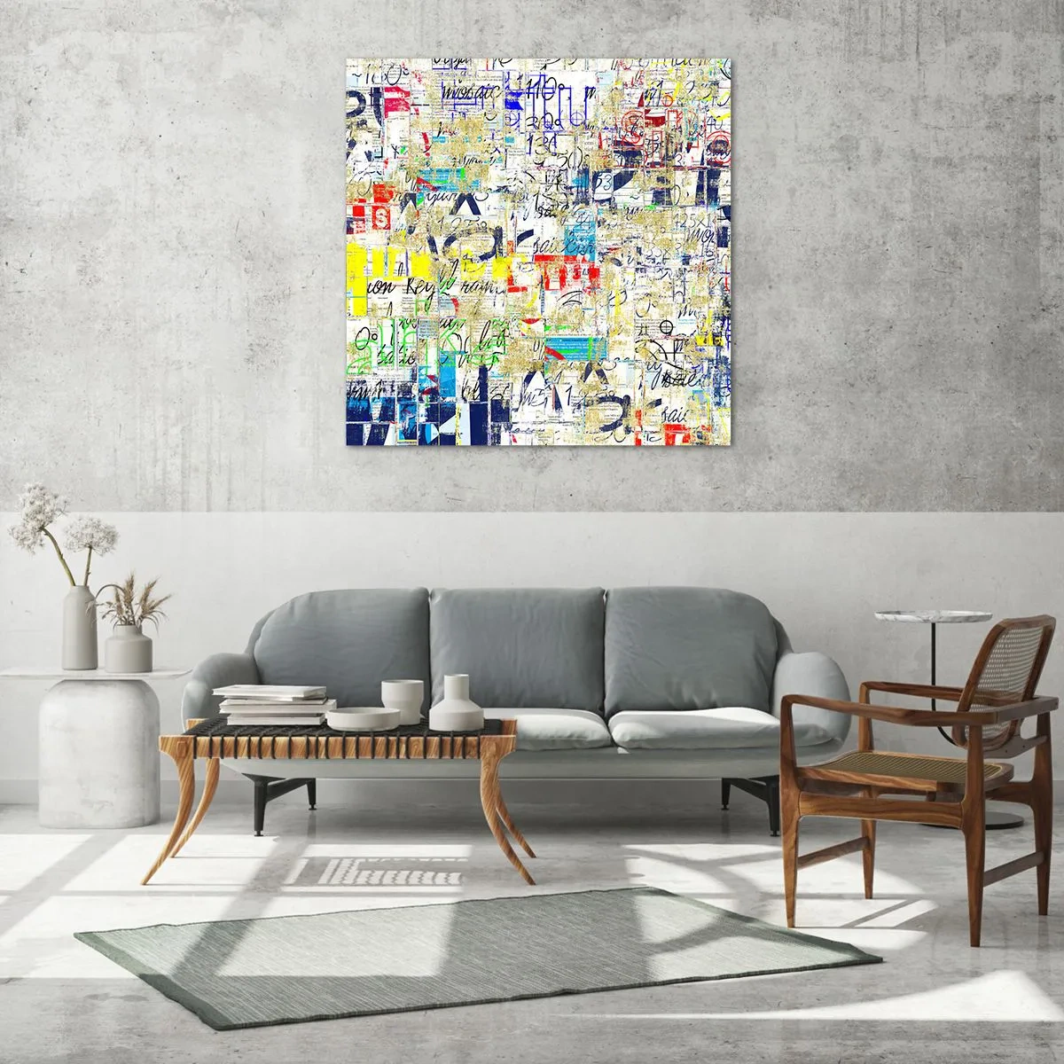 Üveg kép - Egyszerűen tetszik a szemnek - 70x70 cm