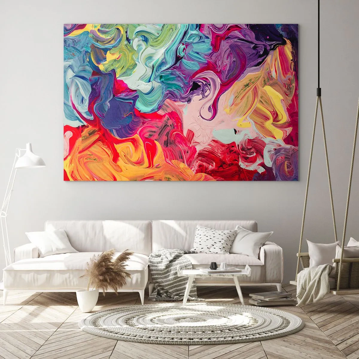 Üveg kép - Színek születése - 100x70 cm