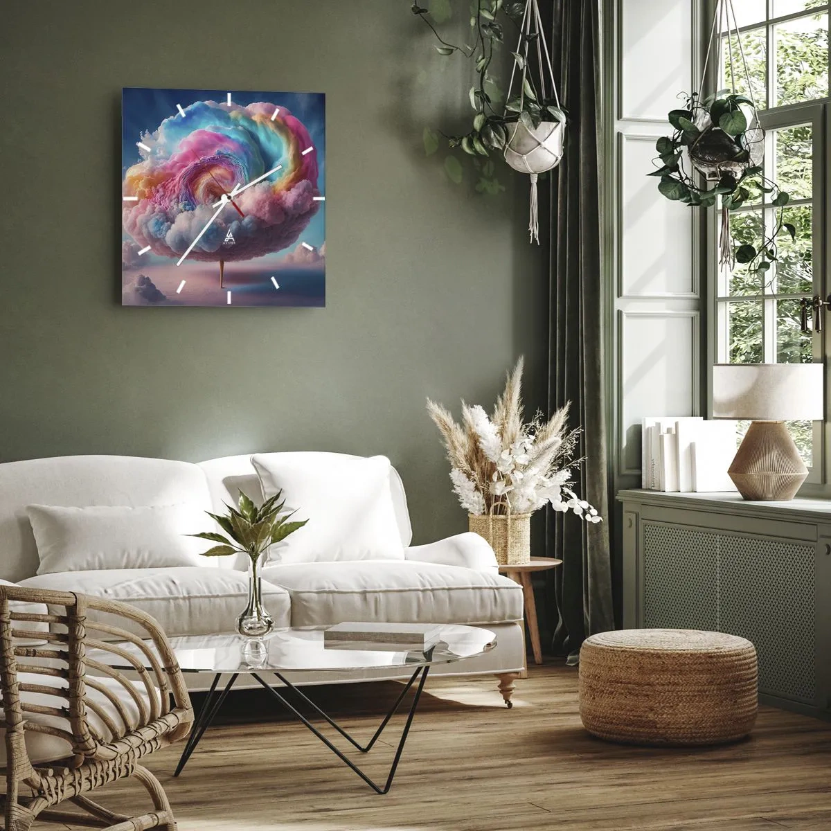 Falióra, Óra - Álom egy vidámparkról - 30x30 cm