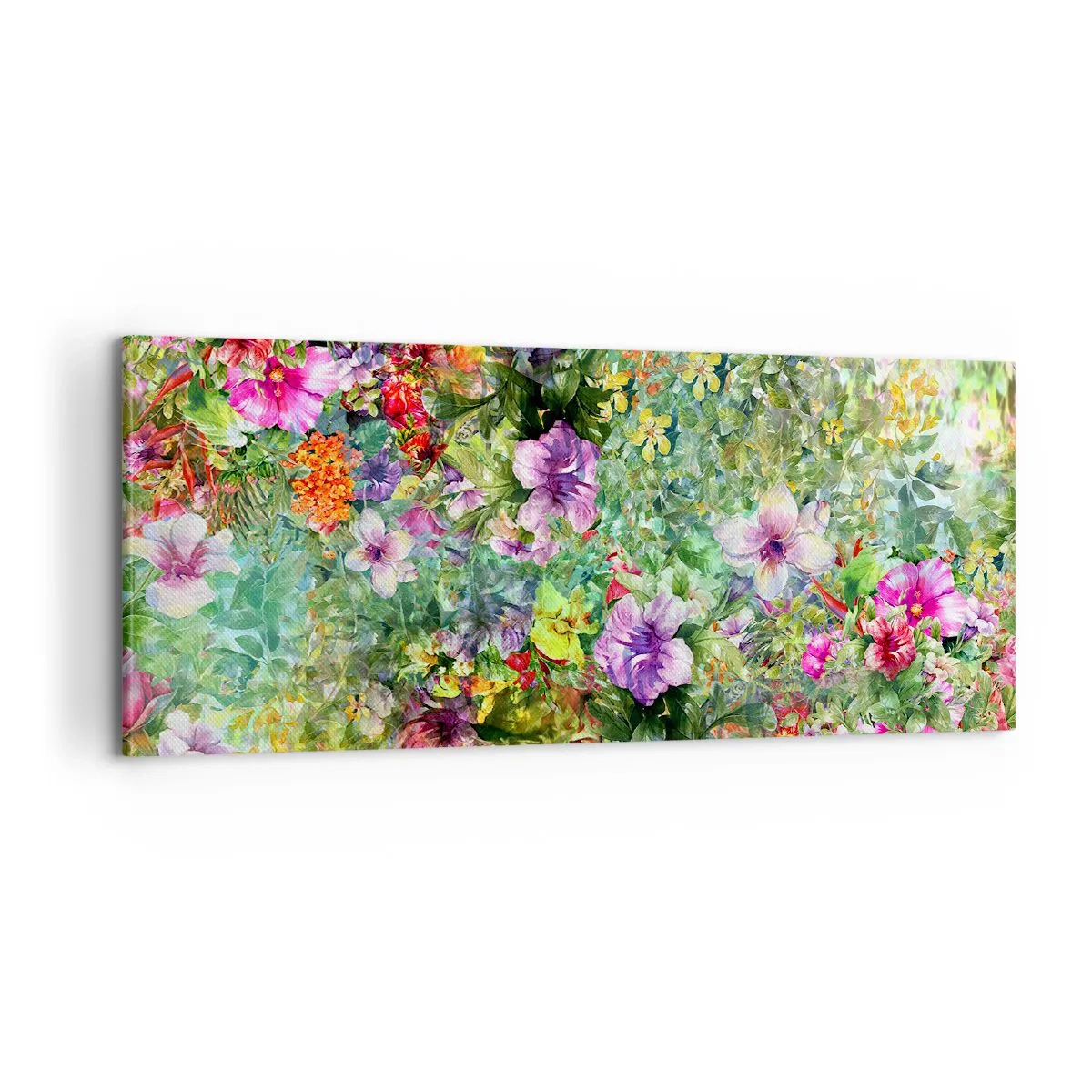 Vászonkép - Virágokban a vesztünk - 100x40 cm