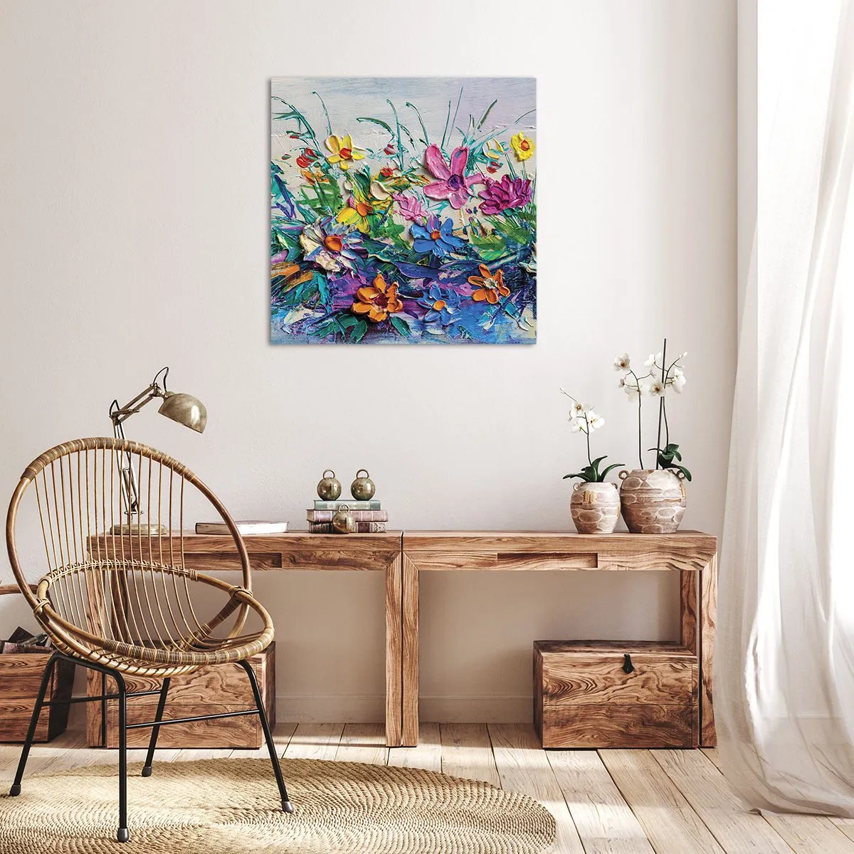 Vászonkép - Egyáltalán nem csendélet - 50x50 cm