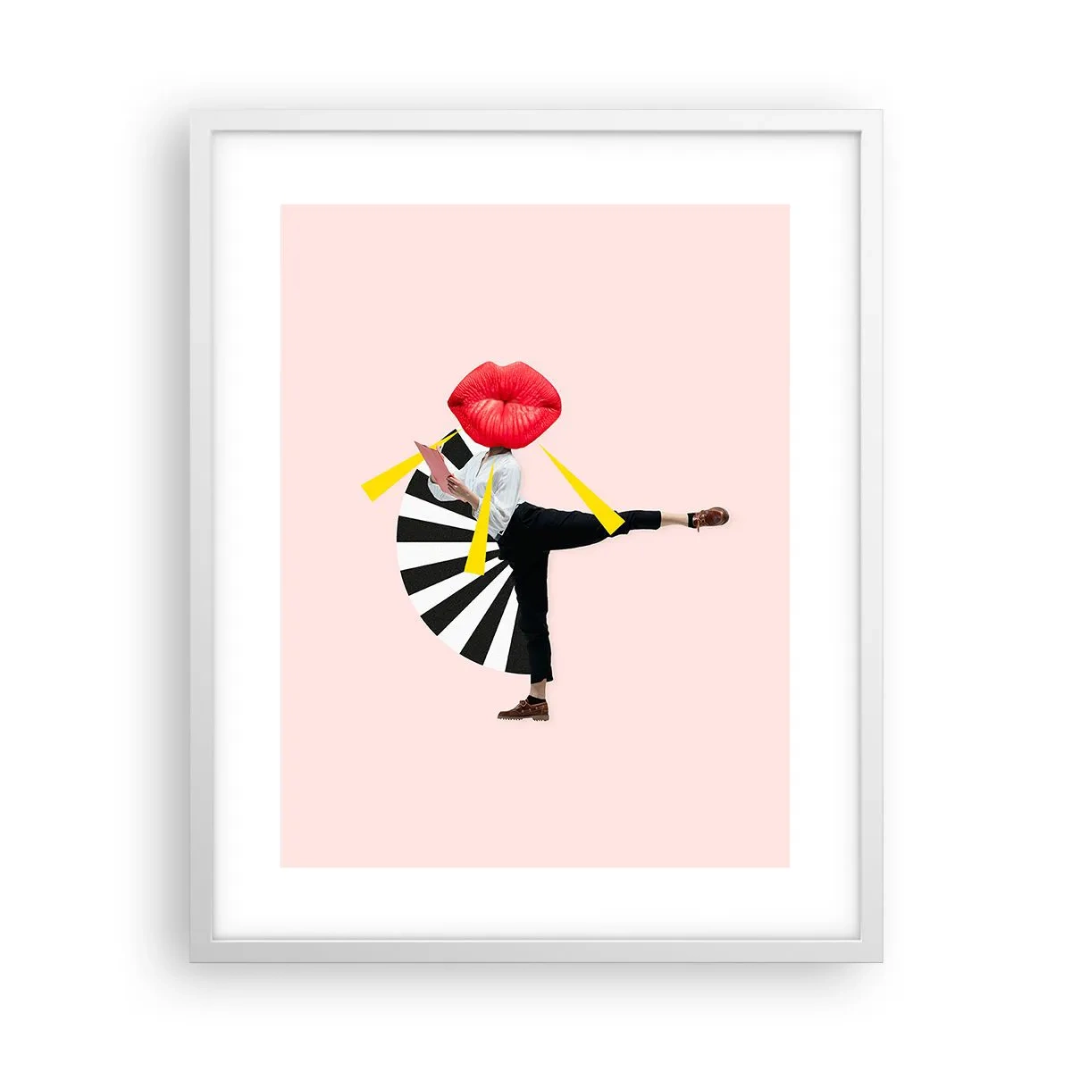 Poszter fekete keretben - Szürreális pop art - 40x50 cm