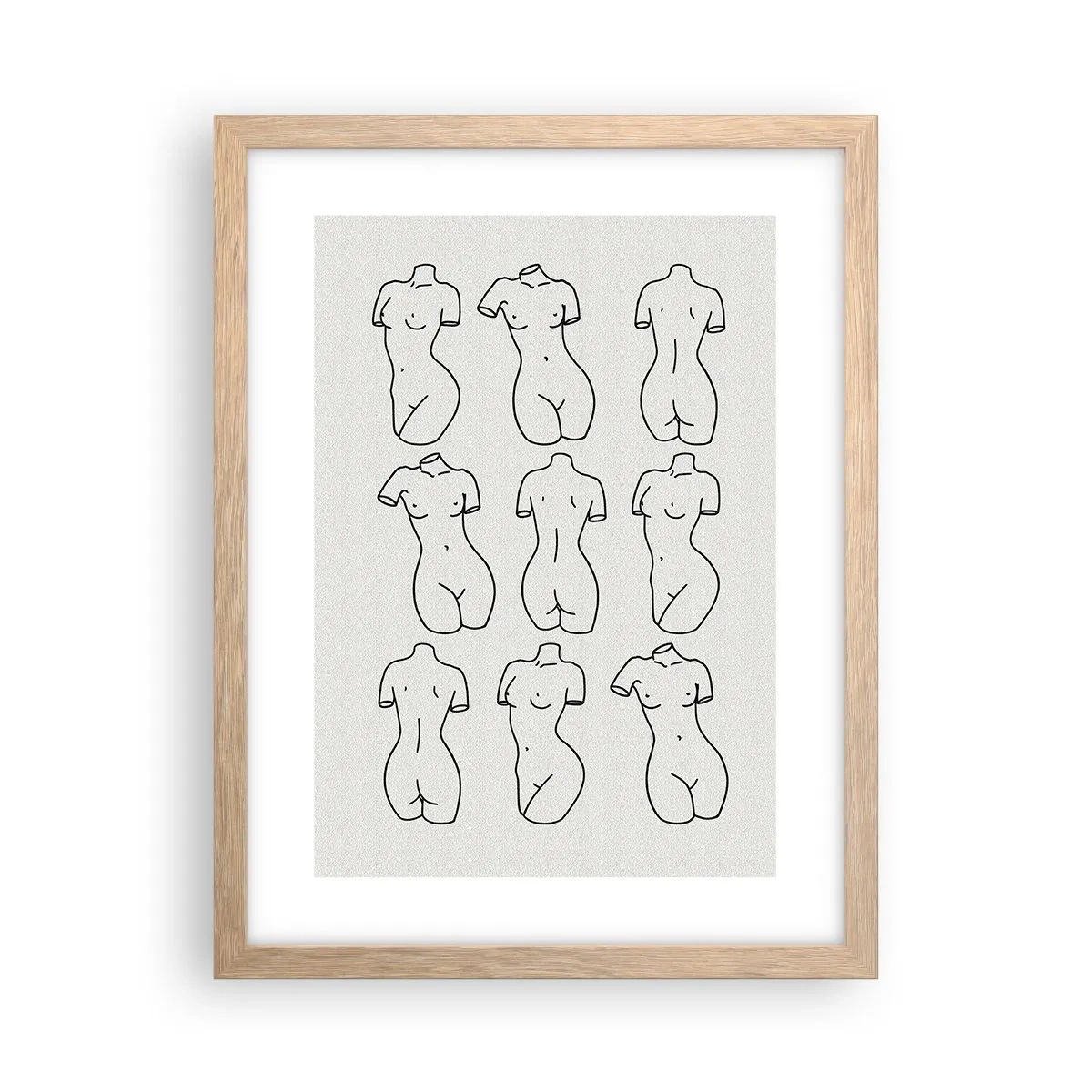 Poszter világos tölgy keretben - Csak Vénusz - 30x40 cm