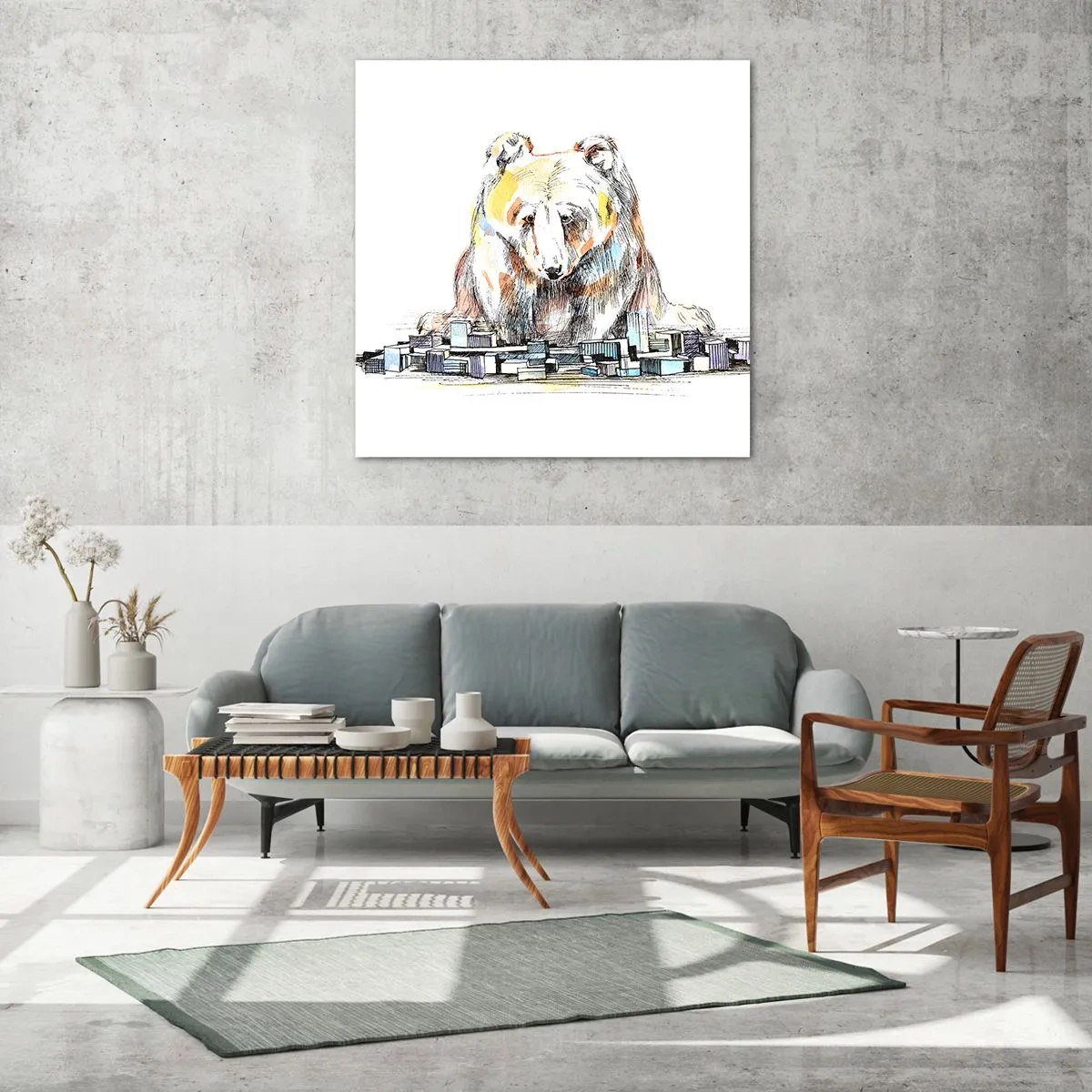 Üveg kép - Hogy lehet így élni? - 70x70 cm