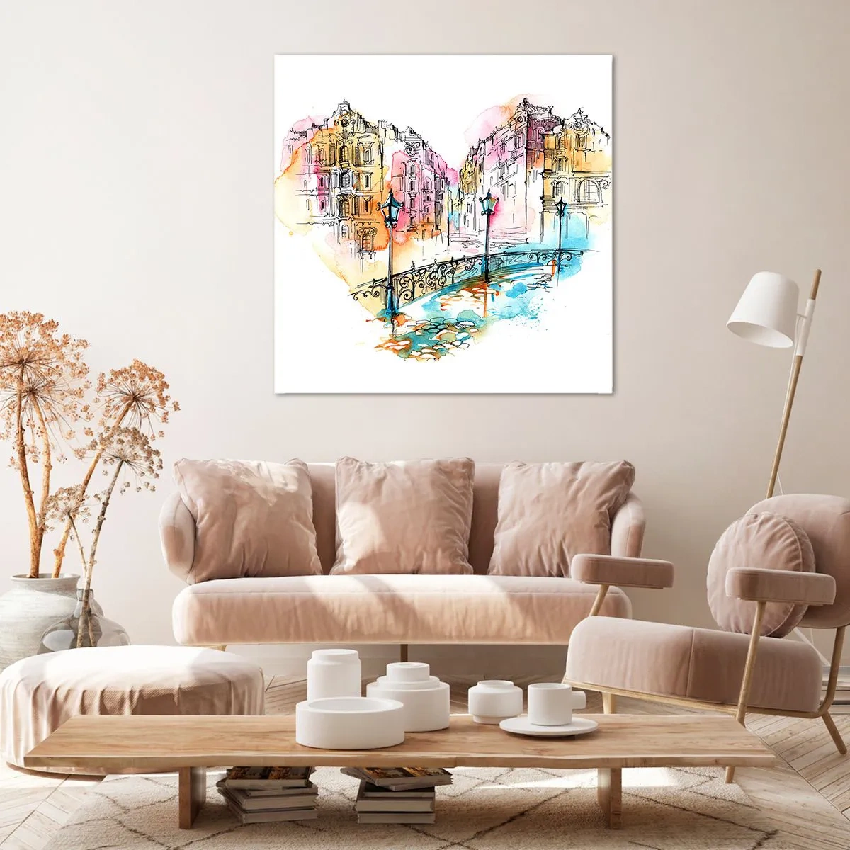 Vászonkép - A város szíve - 60x60 cm