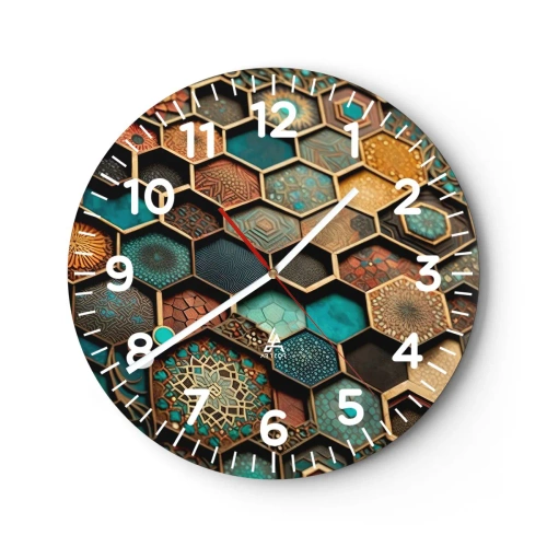Falióra, Óra - Arab ornamentika - egy variáció - 40x40 cm