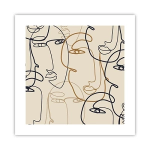 Poszter - Többszörös portré  - 40x40 cm