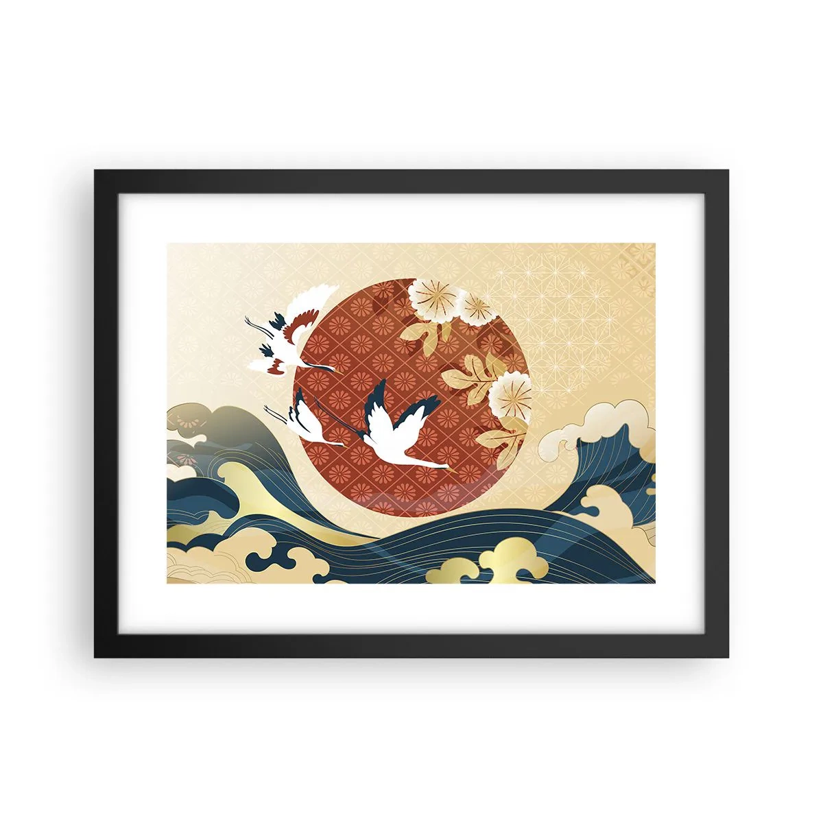 Poszter fehér keretben - Japán mese - 40x30 cm