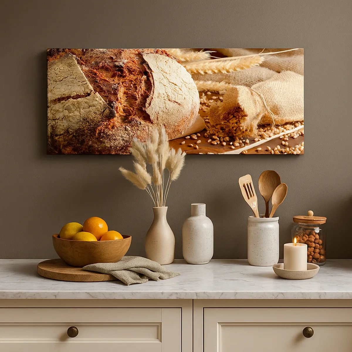 Vászonkép - Étvágygerjesztő, illatos, ropogós - 30x30 cm