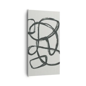 Vászonkép - Hurkolt absztrakció - 65x120 cm