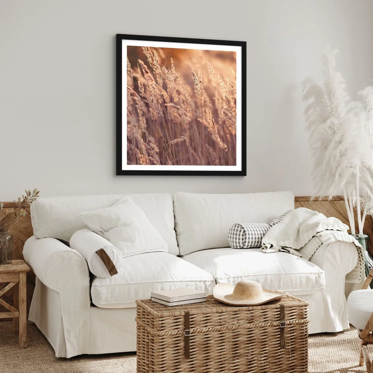 Poszter fehér keretben - Készen az ősz fogadására - 60x60 cm