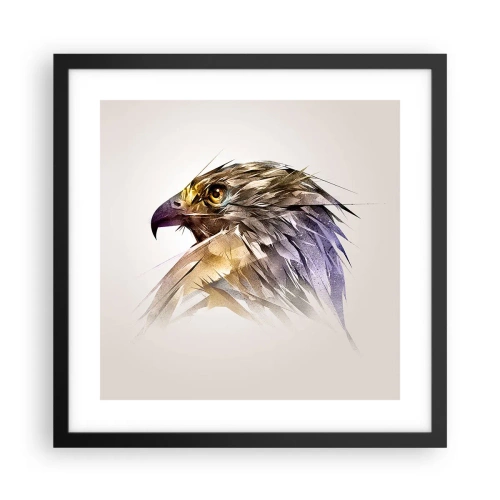 Poszter fehér keretben - Egy harcos portréja - 40x40 cm