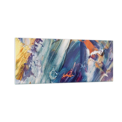 Üveg kép - Színkavalkád - 100x40 cm