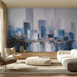 Fotótapéta Premium Sand - New York-i benyomás - Épületek, Darab, Festmény - 100x70 cm