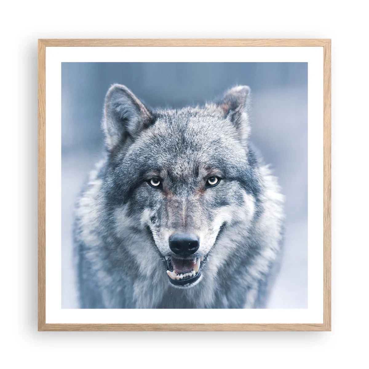 Poszter világos tölgy keretben - Vállalod a kihívást? - 60x60 cm