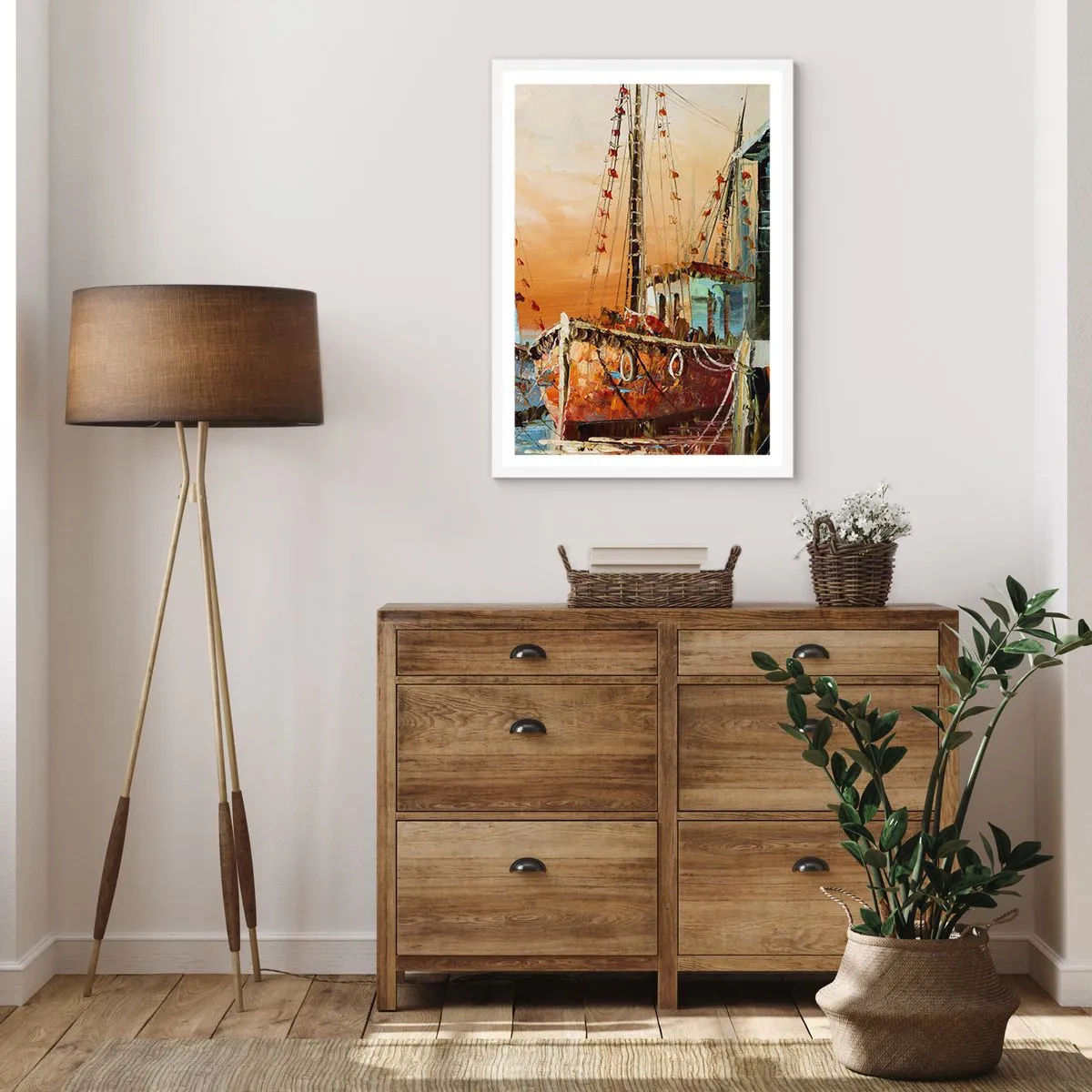 Poszter fekete keretben - Nyugodt visszatérés - 50x70 cm