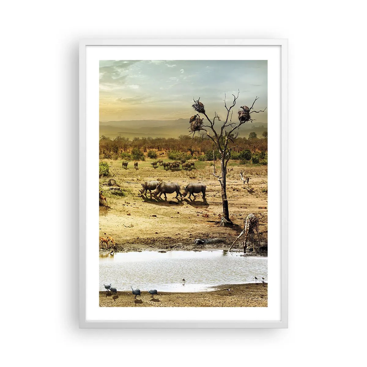 Poszter fekete keretben - „Z Edenu zaś wypływała rzeka…" - 50x70 cm