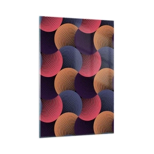 Üveg kép - Körkörös ritmusban - 80x120 cm