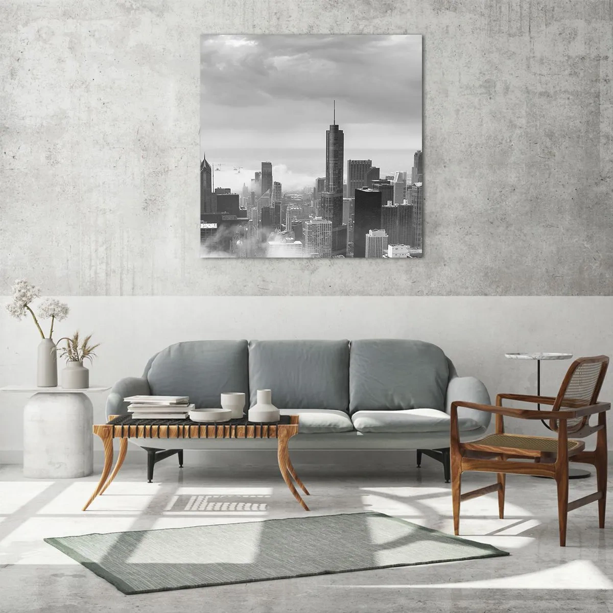 Üveg kép - Amerikai táj - 70x70 cm