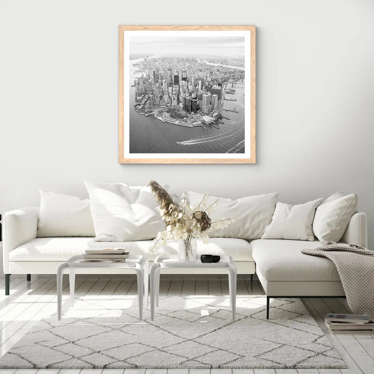 Poszter világos tölgy keretben - Hogy ne szeretném? - 60x60 cm