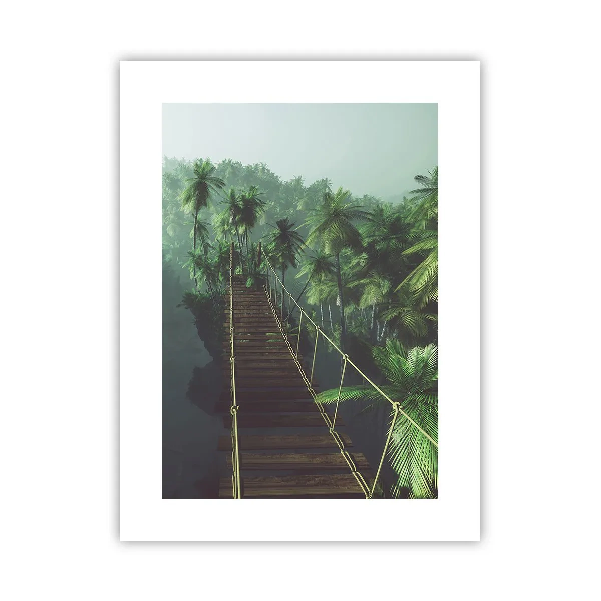 Poszter - A zöldellő hullámok felett - 30x40 cm