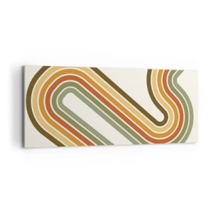 Vászonkép - Cikkcakkban a célba - 100x40 cm