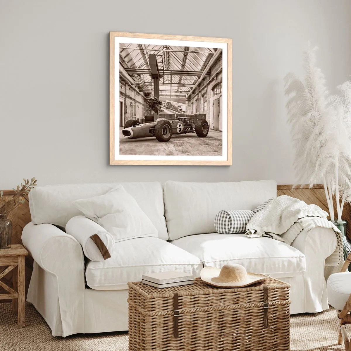 Poszter világos tölgy keretben - A győztes pihenője - 40x40 cm