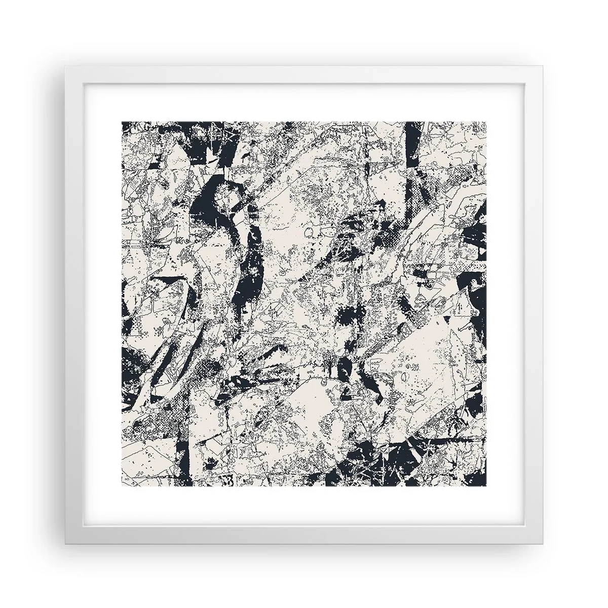 Poszter fekete keretben - Az ellentétek egymásba fonódása - 40x40 cm