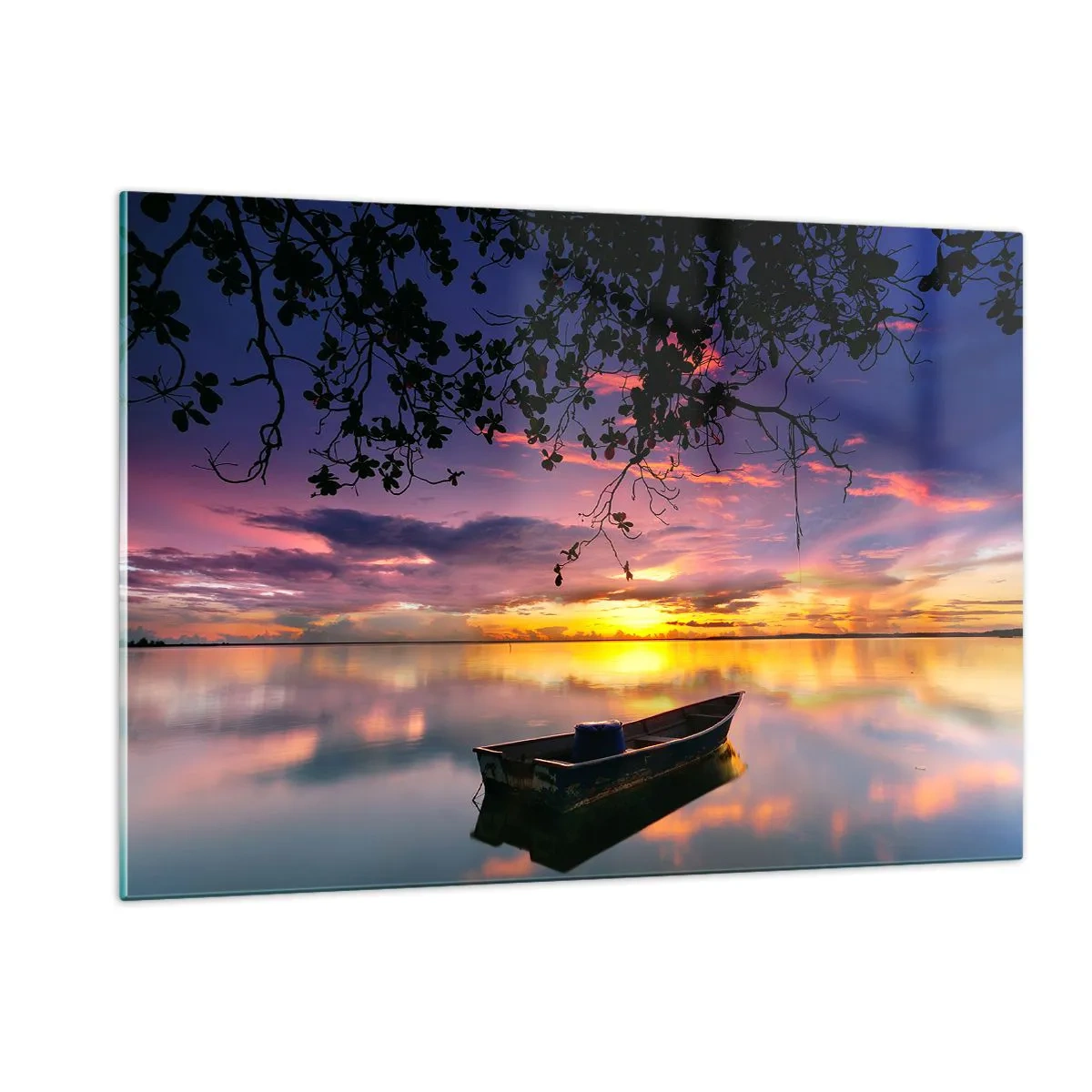 Üveg kép - „Úgy tűnik, az ég közepén lógsz...” - 120x80 cm