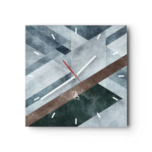 Falióra, Óra - A geometria kifinomult eleganciája - 40x40 cm