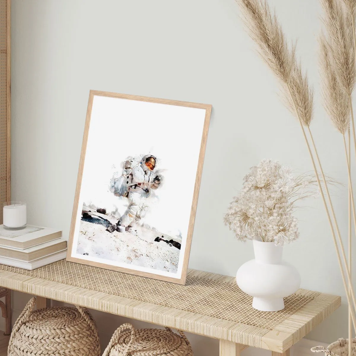 Poszter világos tölgy keretben - A Föld hírnöke - 50x70 cm